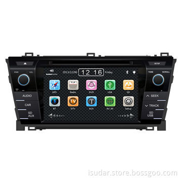 Car DVD Player for Toyota Corolla 2013 Left Driving, NAV/CD/MP3/DVD/USB/SD/BT with 7" TFT Monitor